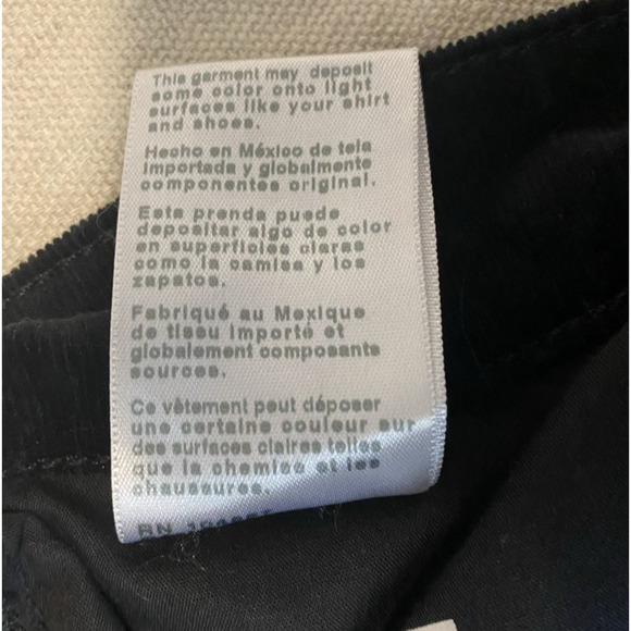 AG Adriano Goldschmied Kora Jeans Womens 28 Wide Leg HIgh Rise Black Corduroy - Picture 9 of 14